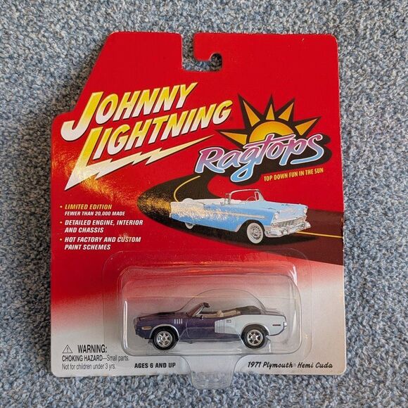Unlisted Other - Johnny Lightning Limited Edition Ragtops 1971 Plymouth Hemi Cuda Diecast Vehicle